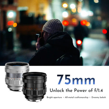 Thypoch | Simera 75mm f/1.4 M Mount Full frame Manual Lens