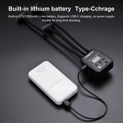 K202 Three-Head Macro Fill Light | Dual Flashes + LED | 12-Color Diffuser