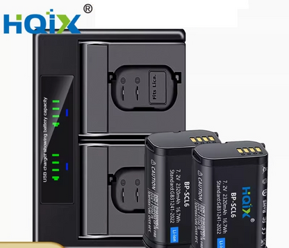 HQIX | Battery & Charger | BP-SCL6 | for leica Q3/SL3/Q3 43