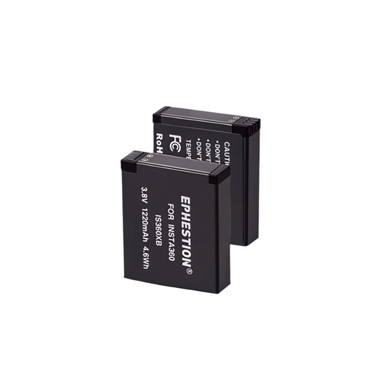 Battery & charger | for IS360X Action Camera | Fully Decoded 2320mAh Li-ion