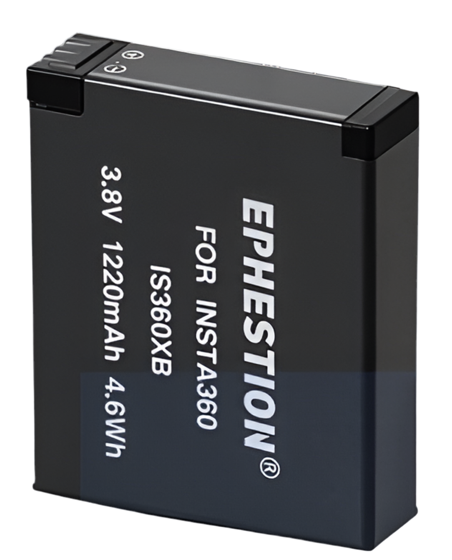 Battery & charger | for IS360X Action Camera | Fully Decoded 2320mAh Li-ion
