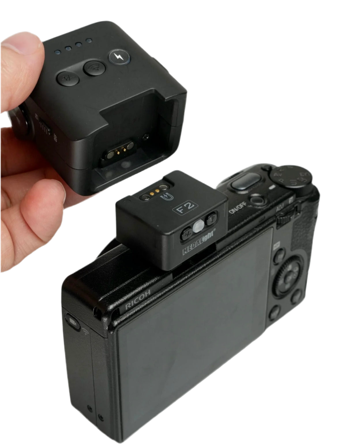 Medalight F2 Mini Detachable Flashlight - WIRELESS FLASH