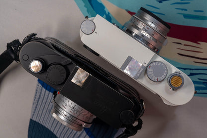 La Veritas Unique Natural Shell Hot Shoe Cover & Shutter Button For Leica & Ricoh