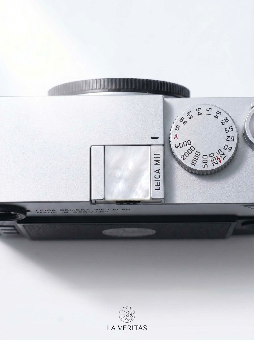 La Veritas Unique Natural Shell Hot Shoe Cover & Shutter Button For Leica & Ricoh