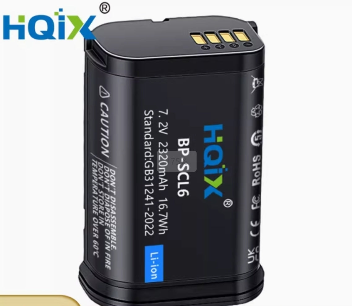 HQIX | Battery & Charger | BP-SCL6 | for leica Q3/SL3/Q3 43
