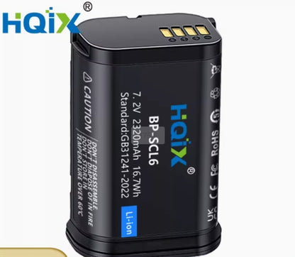HQIX | Battery & Charger | BP-SCL6 | for leica Q3/SL3/Q3 43