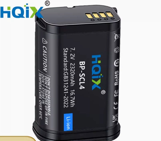 HQIX | Battery & Charger | BP-SCL4 | for leica Q2 Q3/ SL2/ SL